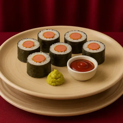 Hot Dog Sushi Roll
